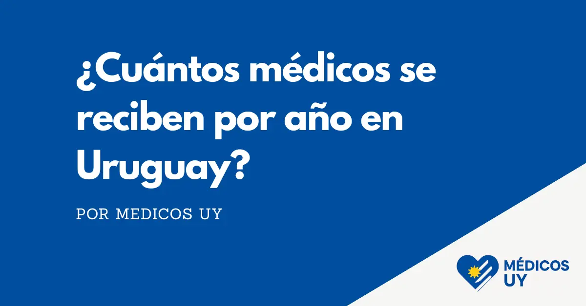 ¿Cuántos médicos se reciben por año en Uruguay?